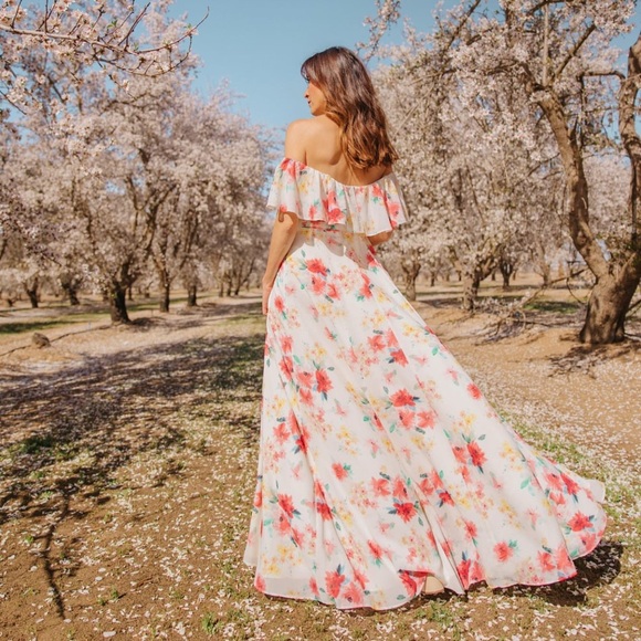 Yumi Kim Carmen Maxi Dress in Paradise Villa Ivory ,Size 2 - Picture 6 of 8